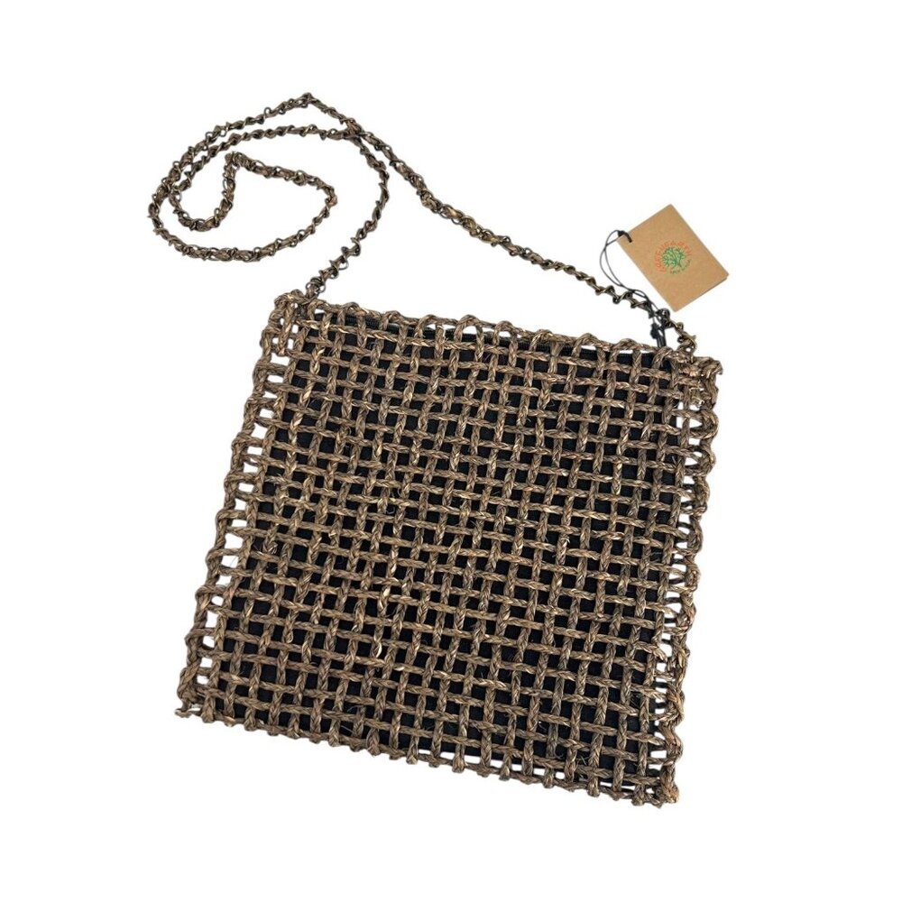 NWT Green Earth bag Woven Bag